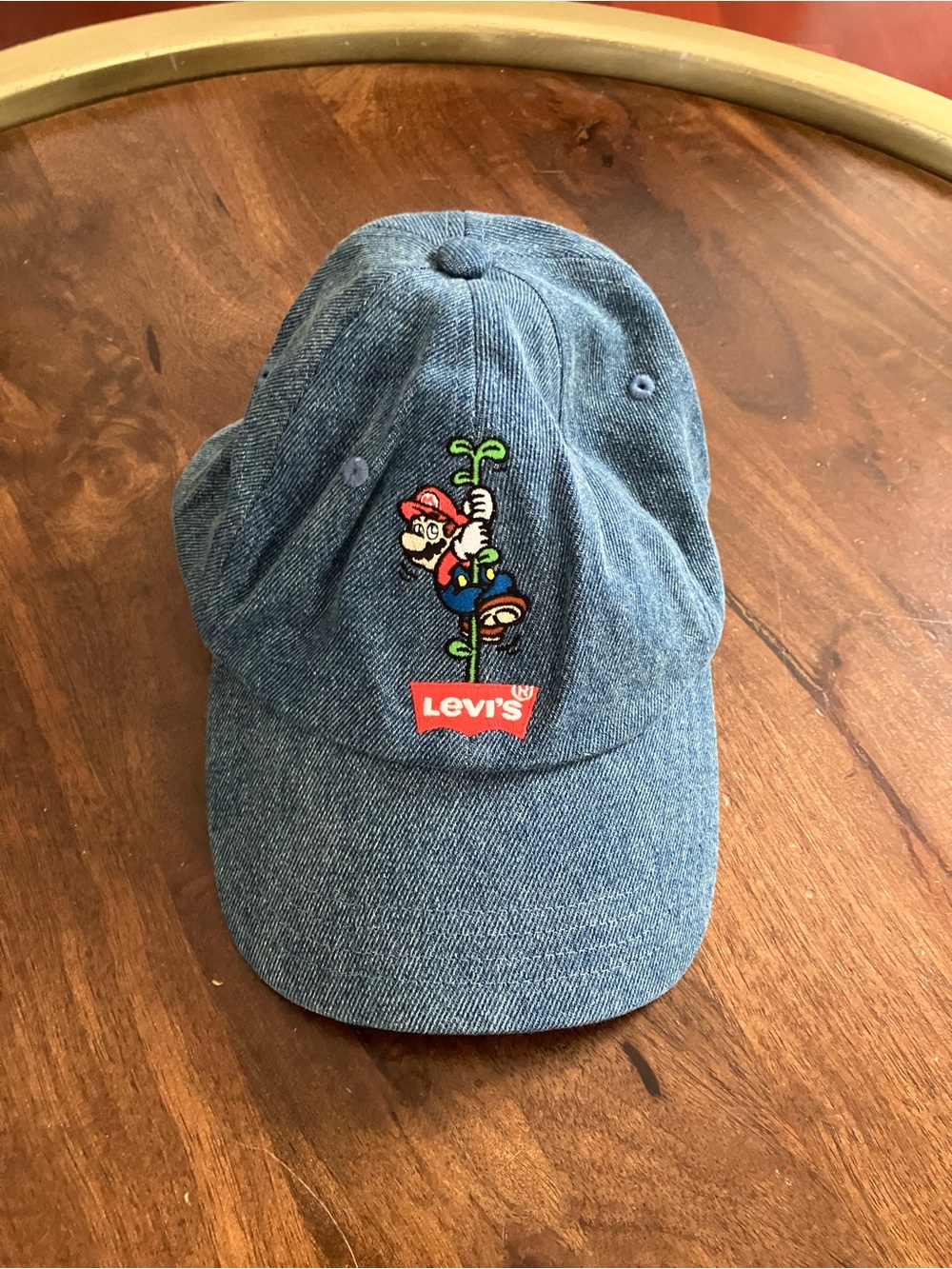 Levi’s x Super Mario Denim SnapBack Hat Cap Nintendo Classic Blue
